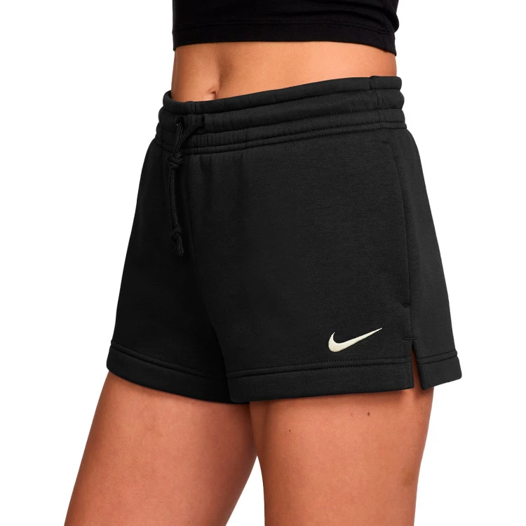 pantalon-corto-nike-sportswear-fleece-mujer-black-sail-2