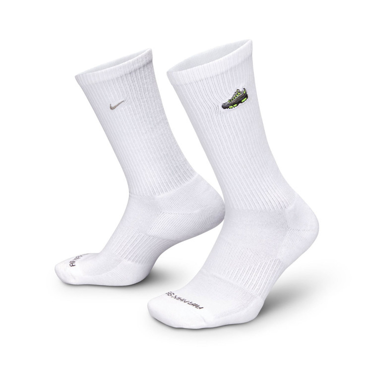Socks Nike Everyday Cushioned Crew (1 par) White-Medium Ash