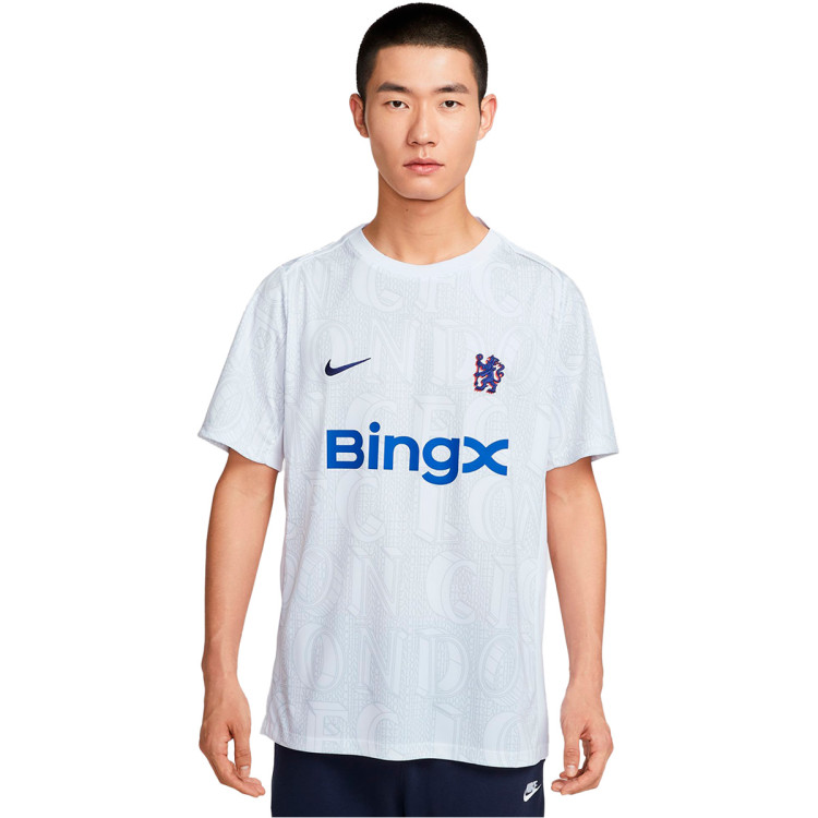 Jersey Nike Chelsea FC 2025-2026 Pre-Match White-Pure Platinum