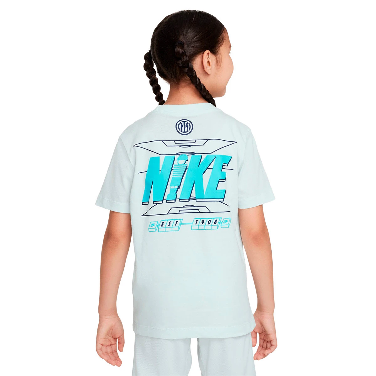 Nike - T-Shirt Kids Inter Milan 2025-2026 Fanswear, Unisex, Ghost Aqua, XL
