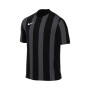 Striped Division V s/s-Black-Anthracite-White