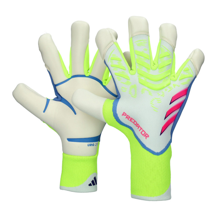 Gloves adidas Predator Pro Hybrid White-Lucid lemon-Lucid pink
