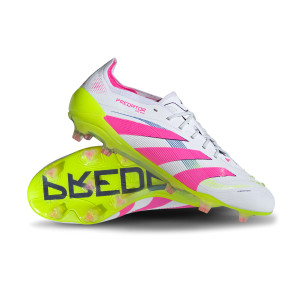 Football Boots adidas Predator Elite L FG White-Lucid Pink-Lucid ...