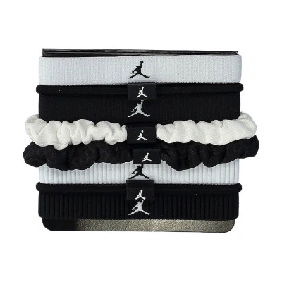 Jordan Elastic Sport Mixed Width Hair Ties 8 Pk Headband