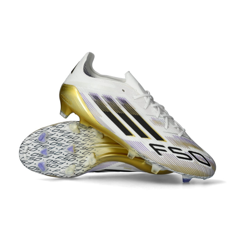 Gold Adidas Cleats Football Boots Adidas F50 Elite FG White-Core