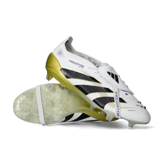 adidas Predator ホワイト/ゴールド FG Football Boots adidas Predator Elite FT FG White-Core Black-Gold
