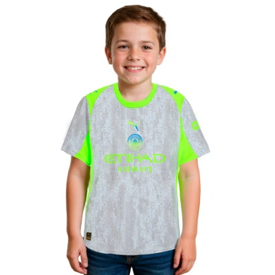 Camisola Manchester City Terceiro Equipamento 2025-2026 Criança