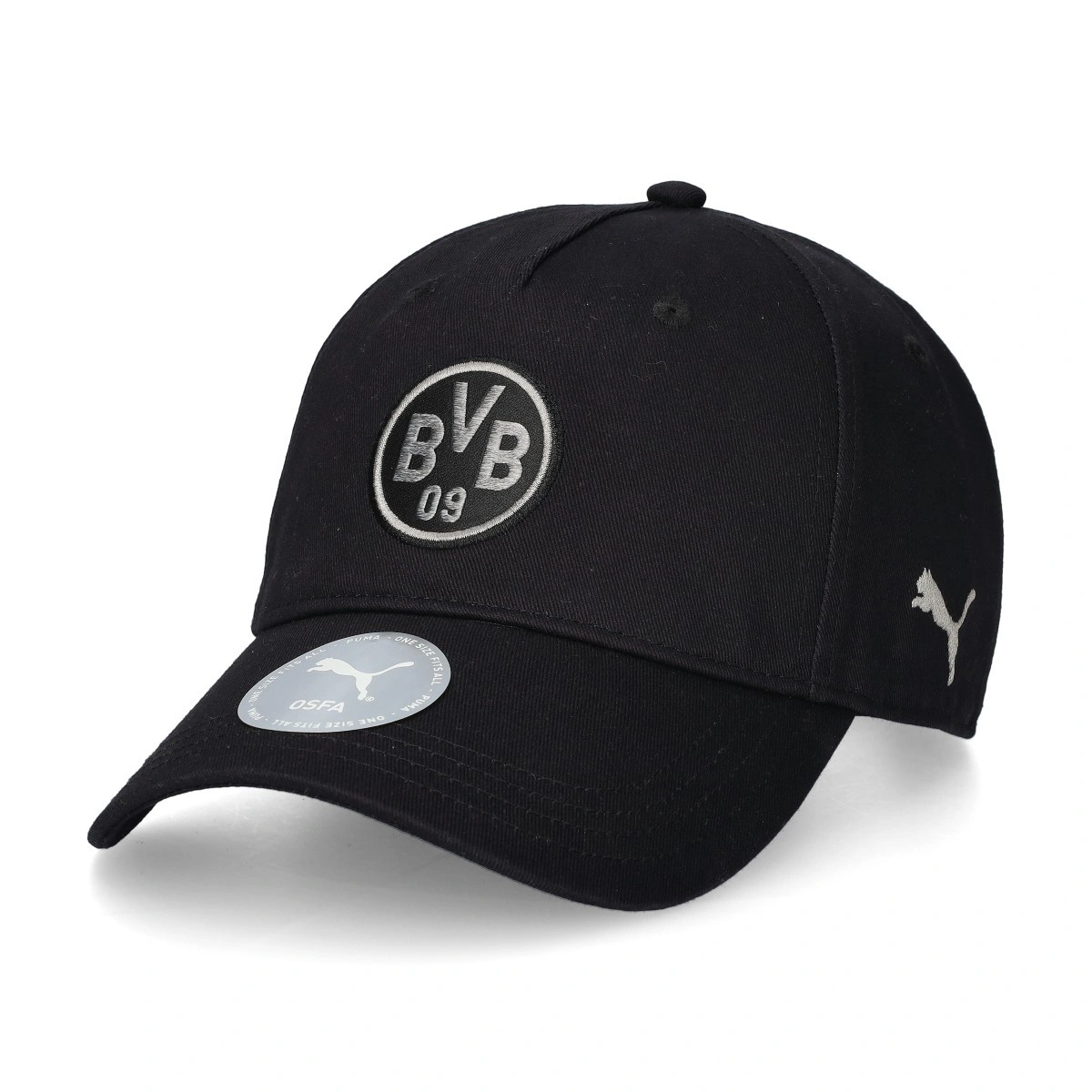 Puma - Casquette BVB Borussia 2025-2026, Unisex, Black-Flat Medium Gray