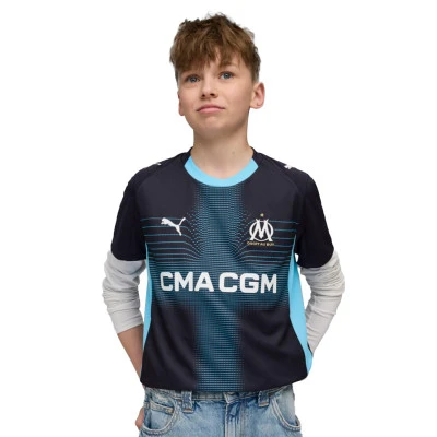 Camiseta Olympique Marsella Segunda Equipación 2025-2026 Niño