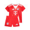 Conjunto adidas FC Bayern Primeiro Equipamento 2025-2026 Bebé