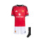 Conjunto adidas Manchester United Primera Equipación 2025-2026 Niño