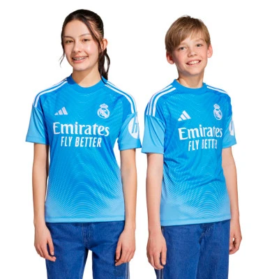Kids Real Madrid 2025-2026 Goalkeeper Home Jersey