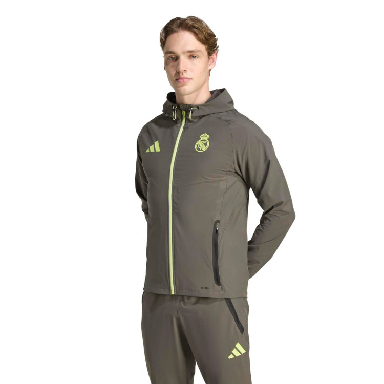 Jacket adidas Real Madrid Fanswear 2025-2026 Utility Grey-Semi