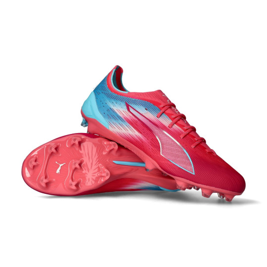 Chuteira Puma Ultra 6 Ultimate Re-Charge FG Hero Blue-Sunset Pink