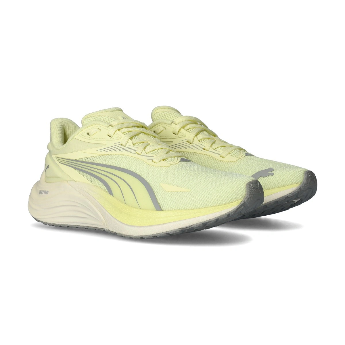 Puma - Running shoes Electrify Nitro 4 Mujer, Mujer, white-mint melt-speed blue, 6 UK
