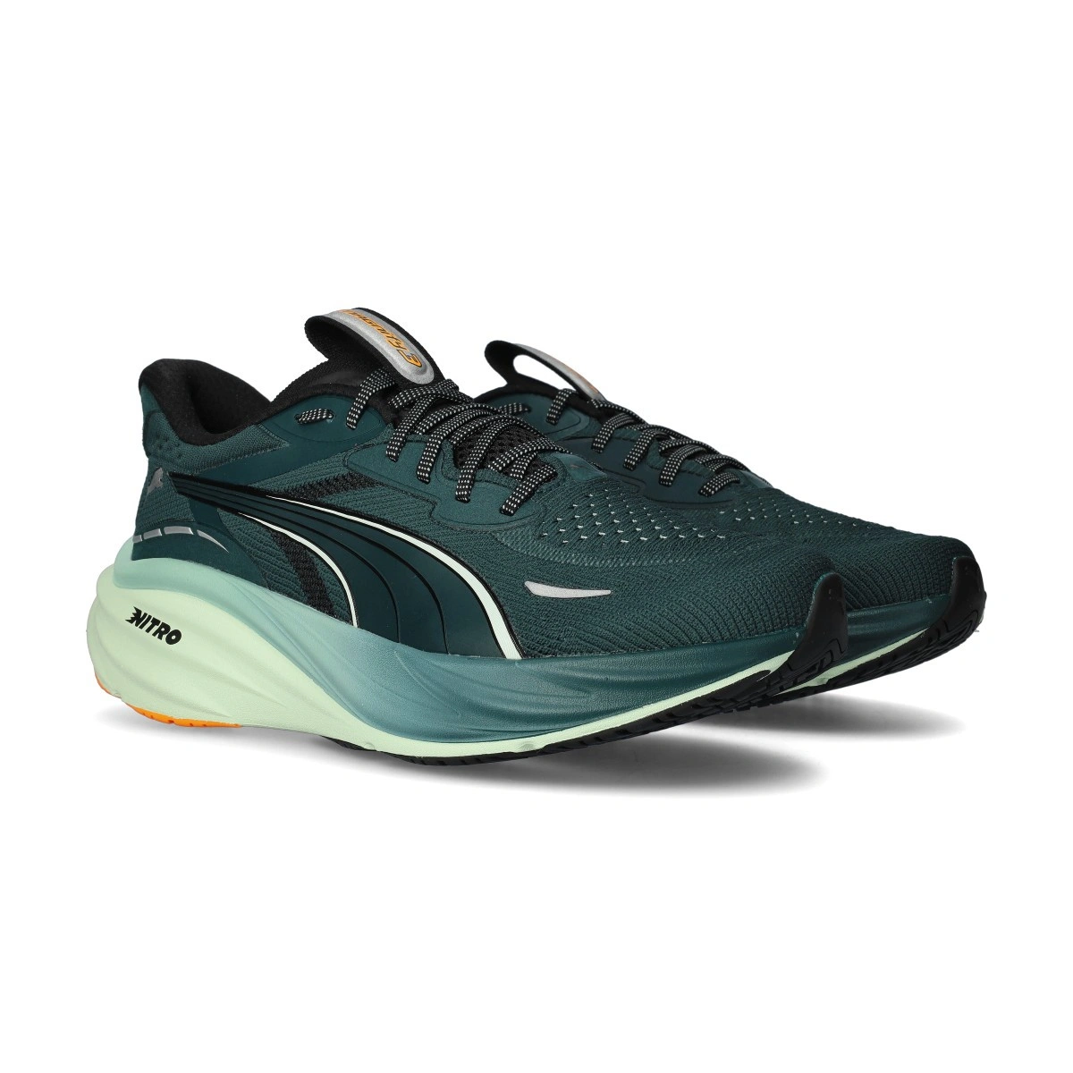 Puma - Running shoes Magnify Nitro 3, Hombre, Black-Speed Blue, 12 UK