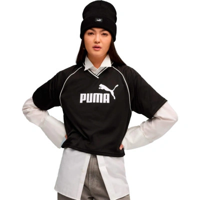 T-Shirt Essentials Relaxed Cropped Football Jersey Mulher