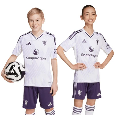 Camisola Manchester United Segundo Equipamento 2025-2026 Criança