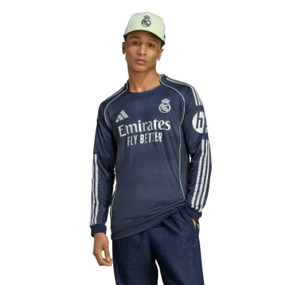 Real Madrid 2025-2026 Away Long Sleeve Jersey