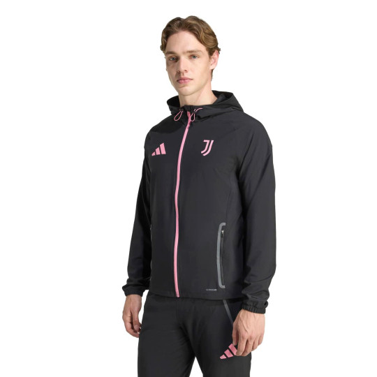 Jacket adidas Juventus 2025-2026 Fanswear Black/Bliss Pink