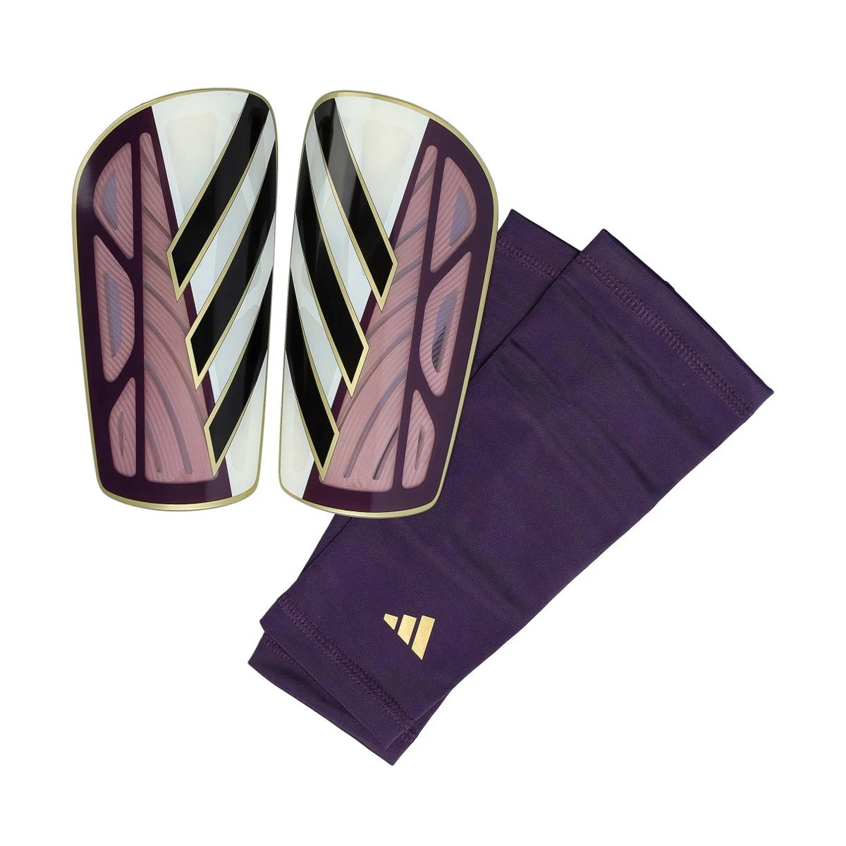 adidas - Shinpads Tiro Sg League, Unisex, Aurora plum-White-Gold metallic-Black, S