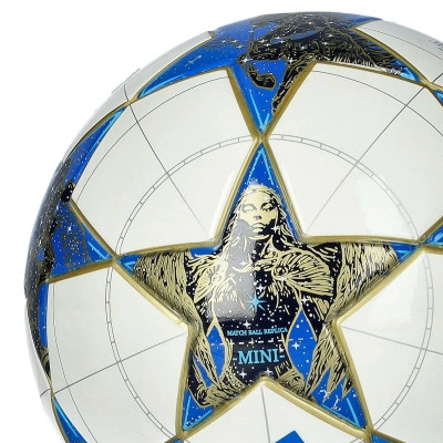 adidas UCL 25/26 League Stage Mini Ball White/Dark Blue/Multicolor/Gold Metallic — foto 3