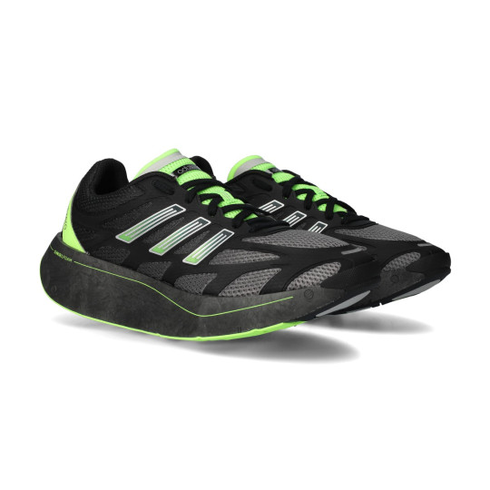 【未使用品】adidas adizeroブラック/グリーン/パープル adidas Womens adizero SL - Core Black/Zero Met./Green Spark