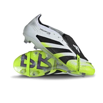 Bota Predator Elite FT FG White-Core Black-Lucid Lemon