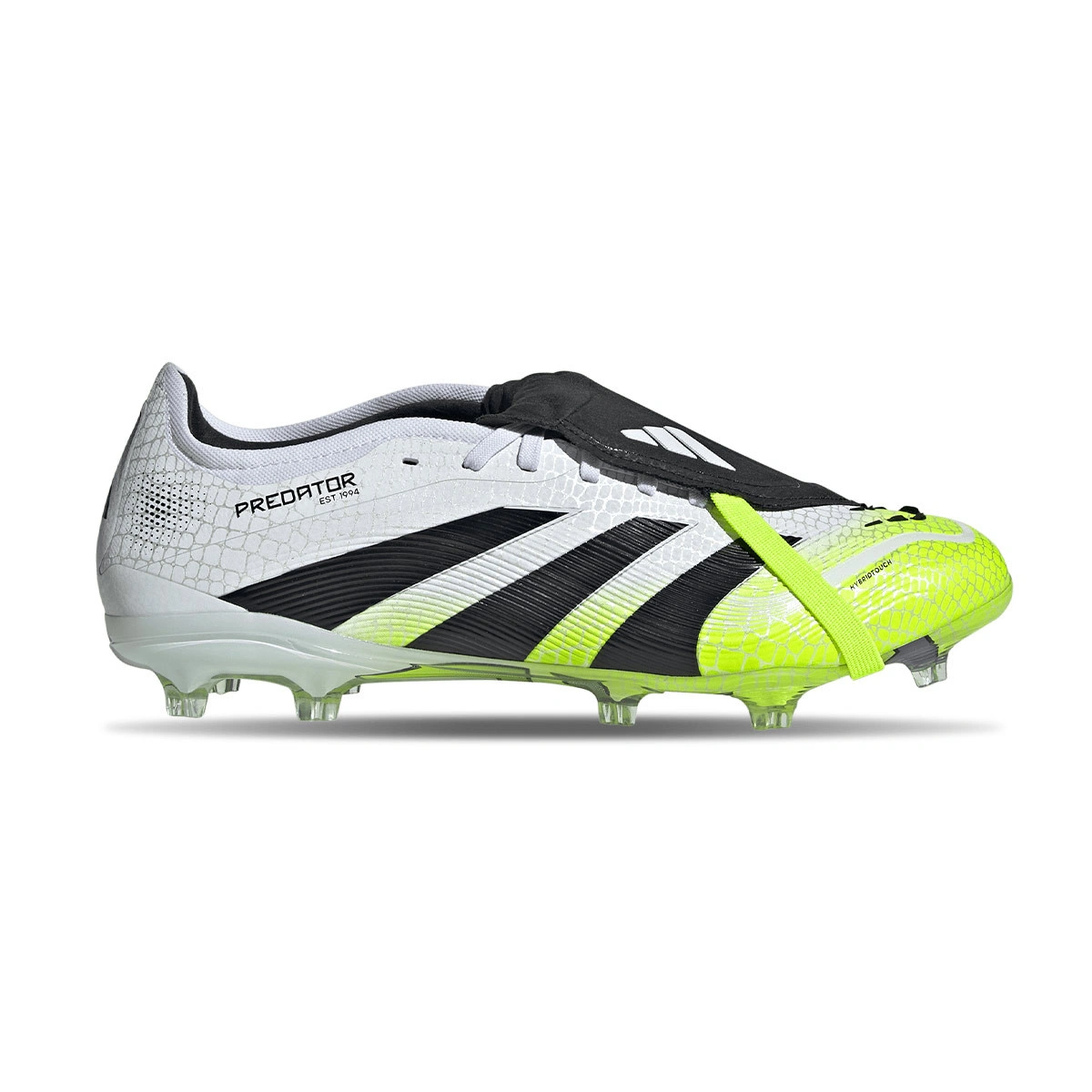 adidas - Chaussure de football Predator Pro FT FG, Unisex, White-Core Black-Lucid Lemon, 8,5 UK