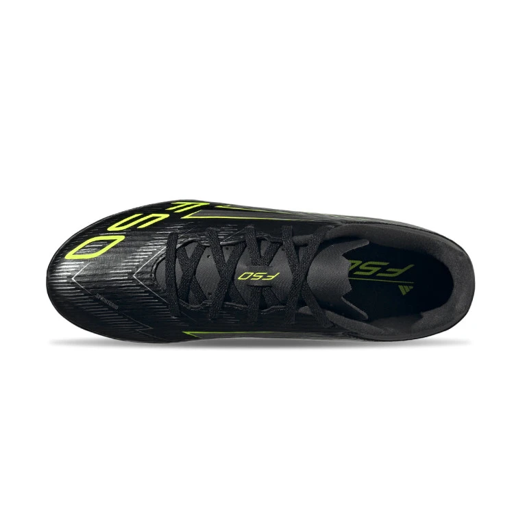 bota-adidas-f50-club-turf-core-black-iron-met-lucid-lemon-4