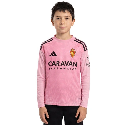 Real Zaragoza Heim Torwart 2025-2026 Kinder T-Shirt