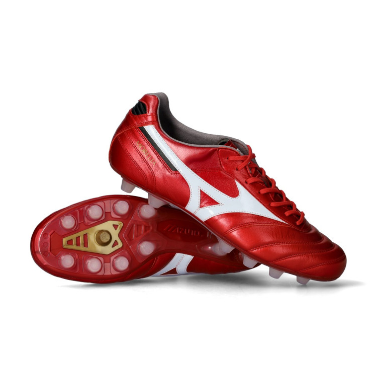 Football Boots Mizuno Morelia II Japan FG Red-White-Black - Fútbol