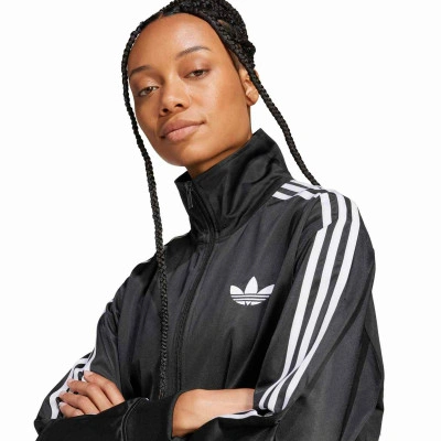 adidas Women's Adicolor Classic Firebird Loose Track Top Black — photo 3