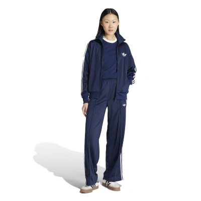 adidas Women's Adicolor Classic Firebird Loose Track Tracksuit Bottoms Night Indigo/White — photo 5