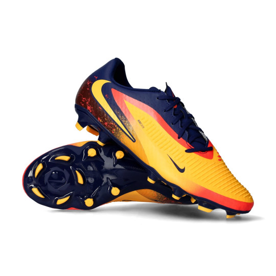 Chuteira Nike Phantom 6 Low Academy FG/MG EH Laser Orange-Lemon