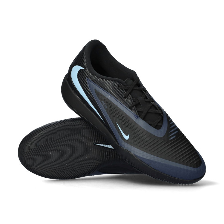 Futsal Shoes Nike Phantom Low Academy IC Black-Black Fútbol