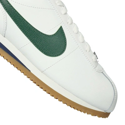 Nike Cortez Leather Summit White Fir Midnight Navy — foto 7