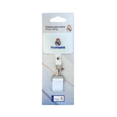 Bracelet Lanyard Smartphone blanc Real Madrid