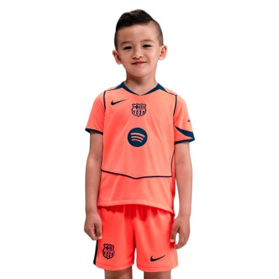 Conjunto Fc Barcelona Tercera Equipación 2025-2026 Niño