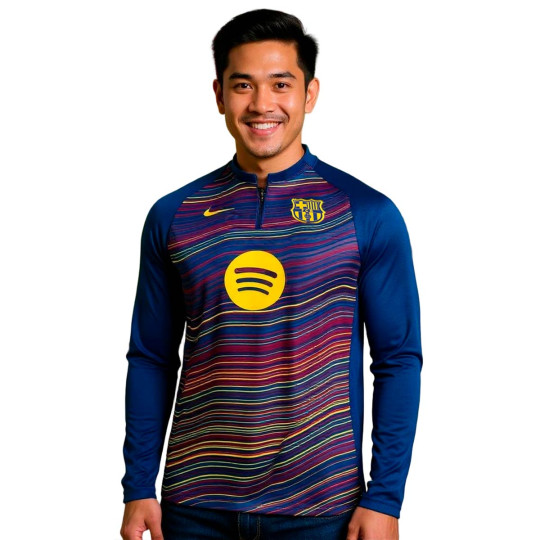 Sweatshirt Nike FC Barcelona 2025-2026 Pre-Match Deep Royal Blue