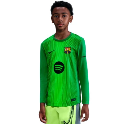 Camiseta Fc Barcelona Primera Equipación Portero M/L 2025-2026 Niño