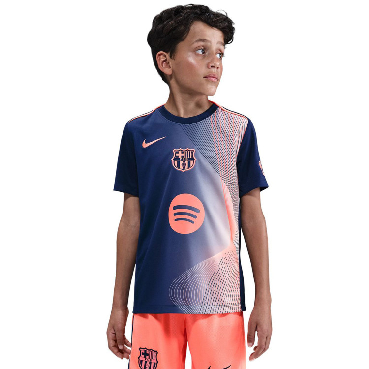 Jersey Nike Kids FC Barcelona 2025-2026 Pre-Match Midnight Navy