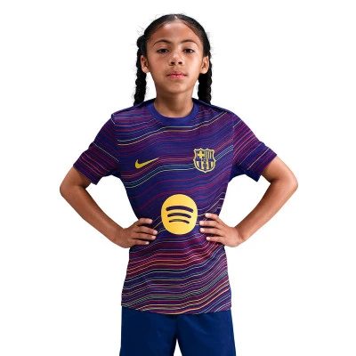 Camiseta Fc Barcelona Pre-Match 2025-2026 Niño