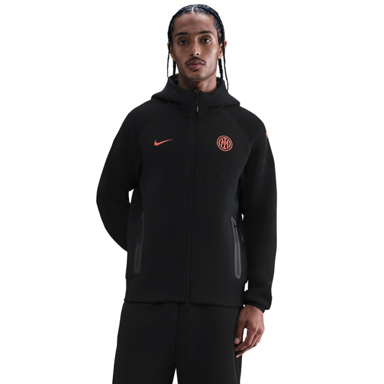Jacket Nike Inter Milan 2025-2026 Fanswear Black-Safety Orange No