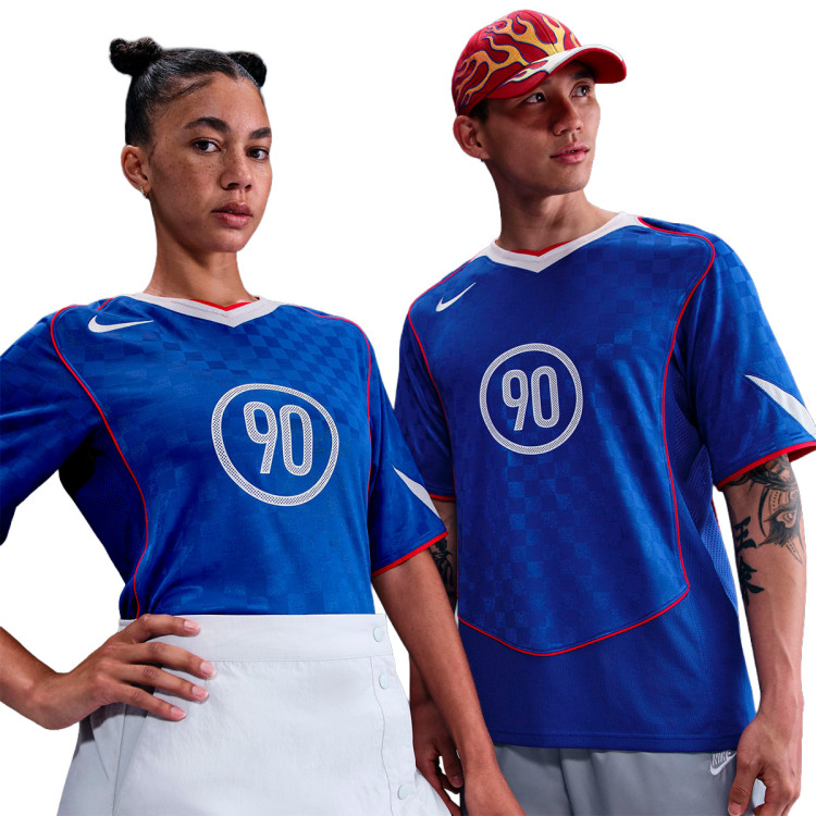 T-Shirt Nike Total 90 Game Royal-White-Sport Red-White - Fútbol