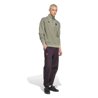 adidas FC Bayern Terrace Icons Half-Zip Top Base Green — foto 5
