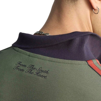 adidas FC Bayern Terrace Icon Long Sleeve Polo Shirt 'Base Green' — foto 5