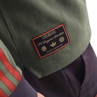 adidas FC Bayern Terrace Icon Long Sleeve Polo Shirt 'Base Green' — foto 6