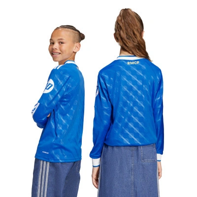 Real Madrid 2025-2026 Langarm-Trittel für Kinder Trikot