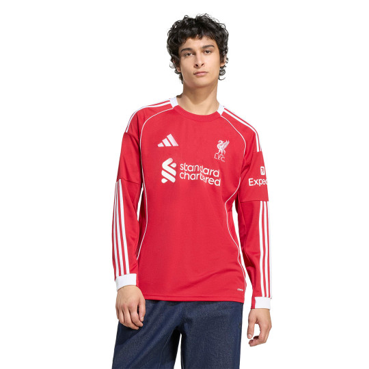 Jersey adidas Liverpool FC Primera Equipación M/L 2025-2026